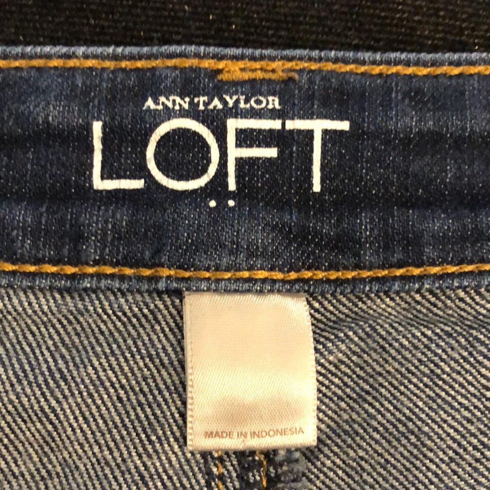 LOFT Modern Skinny Jeans Sz 8 Mid-Dark Wash - Picture 6 of 10